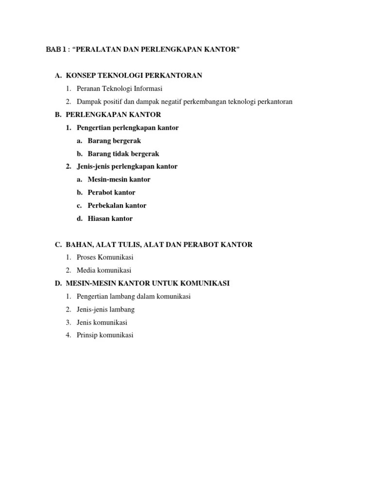 Kunci Jawaban Teknologi Perkantoran Kelas 10 Semester 2 - Revisi Id