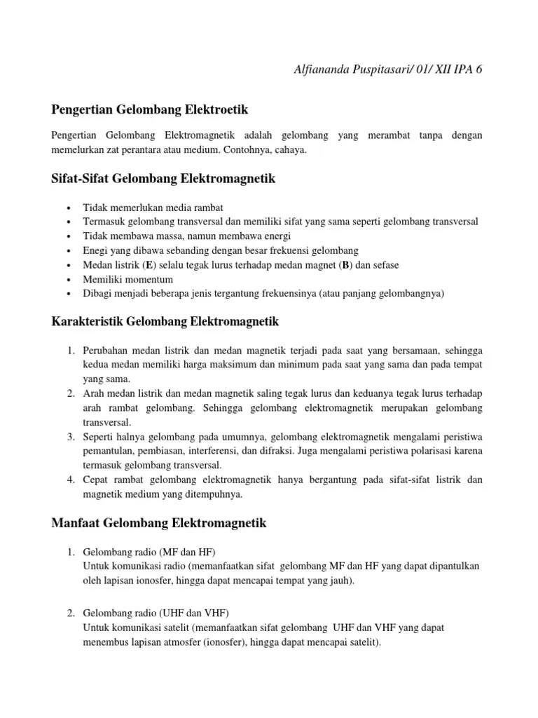 Gelombang Elektromagnetik | PDF