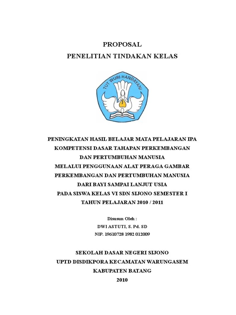 Proposal Penelitian Tindakan Kelas Biologi Sma