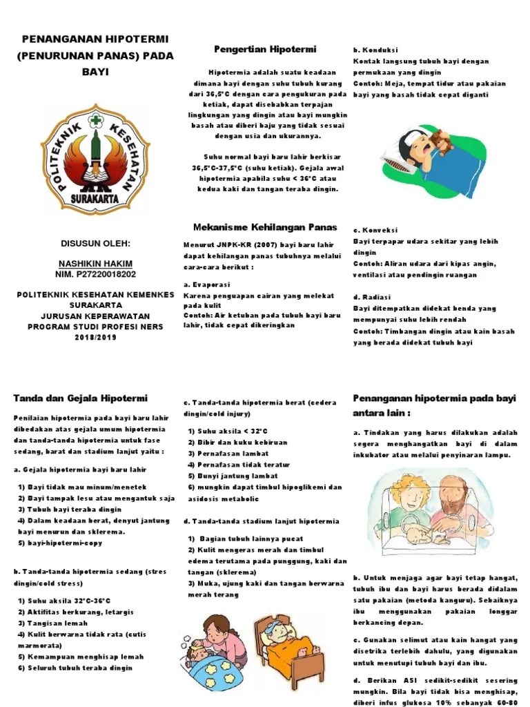 Leaflet Hipotermi | PDF
