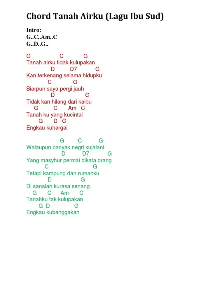 Chord Tanah Airku | PDF