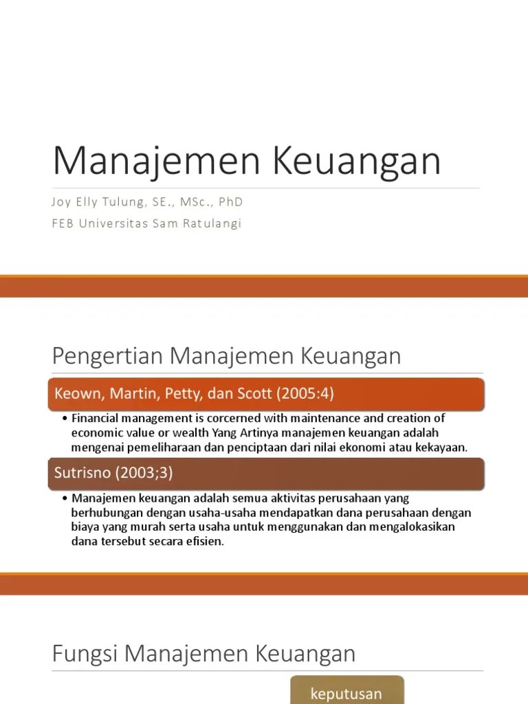 Materi Manajemen Keuangan | PDF