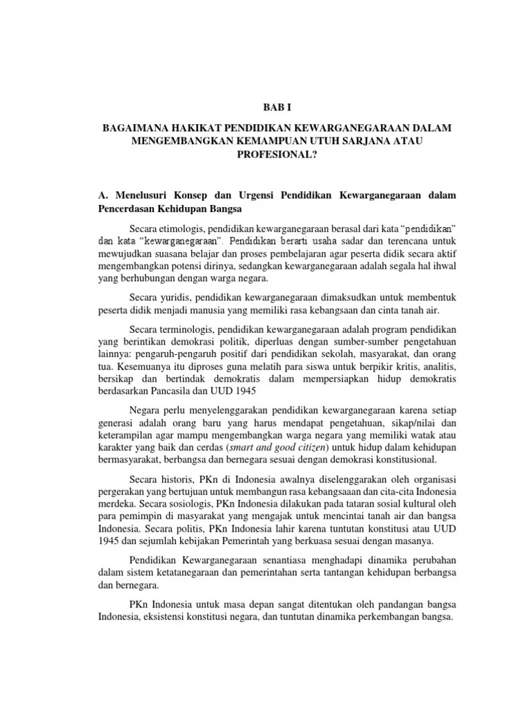 Pendidikan Kewarga Negaraan | PDF