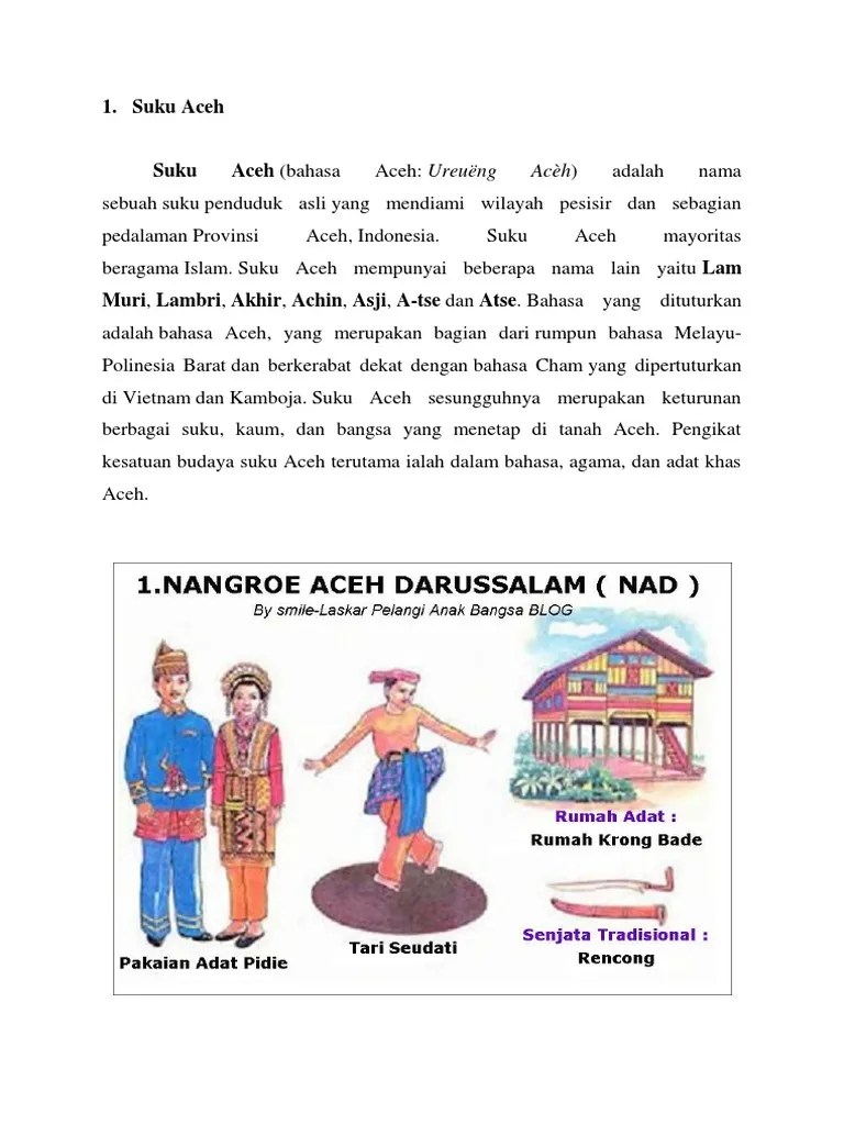 Afanin Suku Aceh | PDF