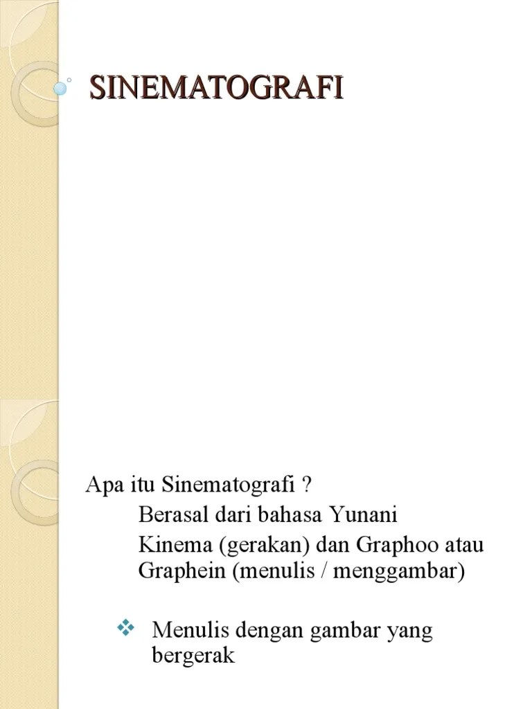 Sinematografi 1 2017 | PDF