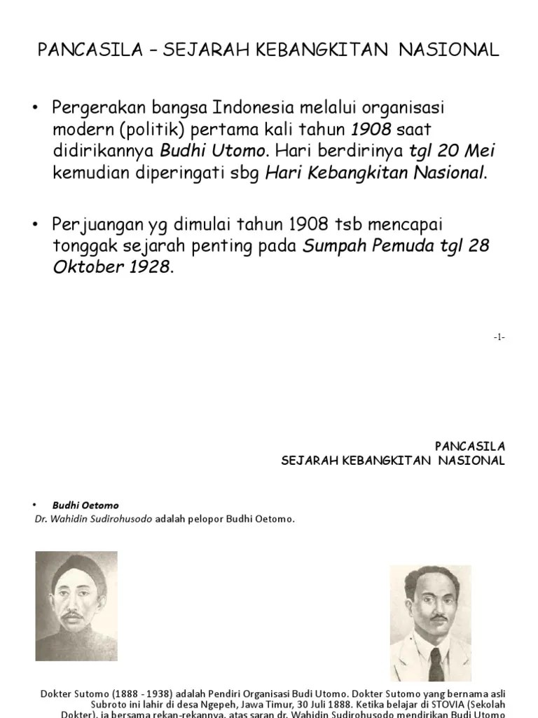 K 2.1 Pancasila - Sejarah Kebangkitan Nasional | PDF