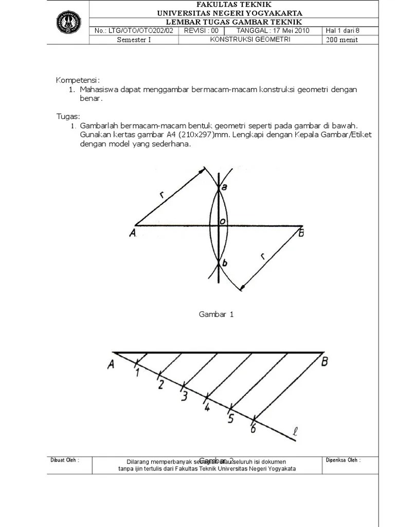 Minggu 4 Konstruksi Geometri Dasar | PDF
