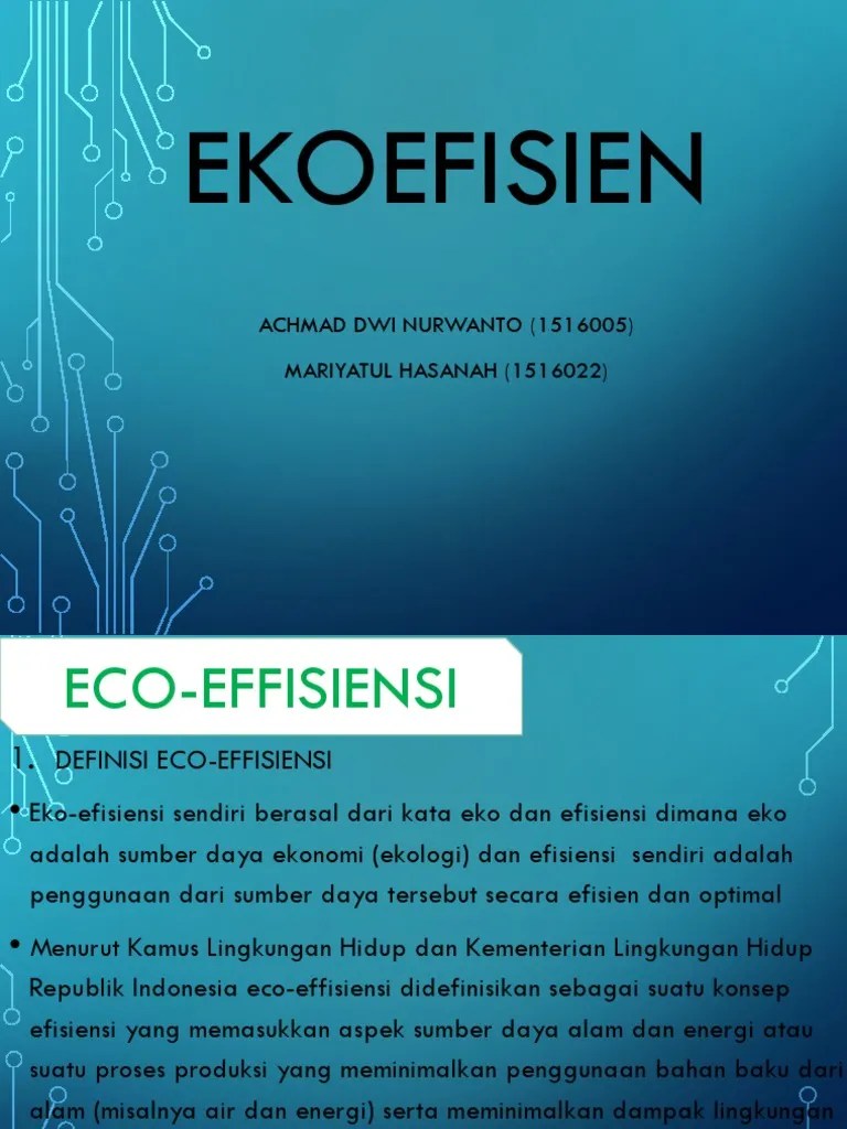 Kelompok 5 Ekoefisien | PDF