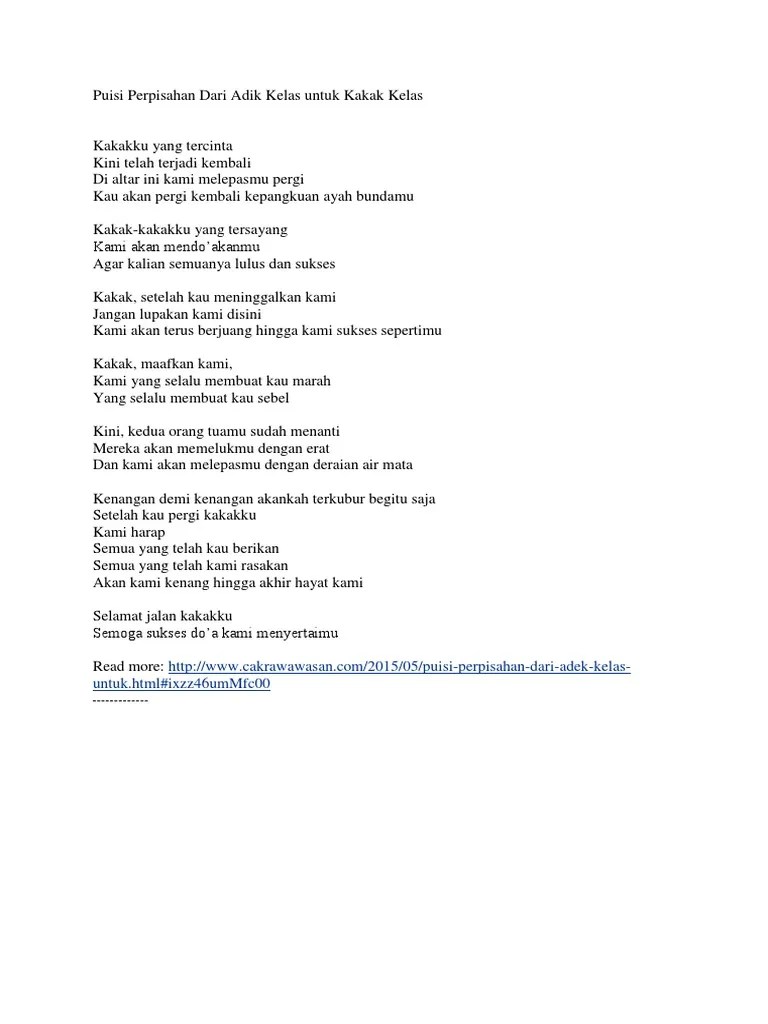 37 Kata Kata Perpisahan Untuk Kakak Osis