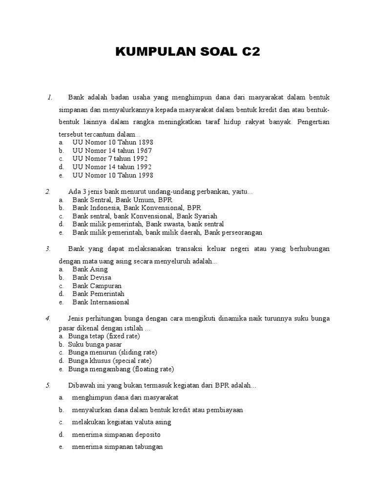 SOAL C2 SMK Akuntansi | PDF