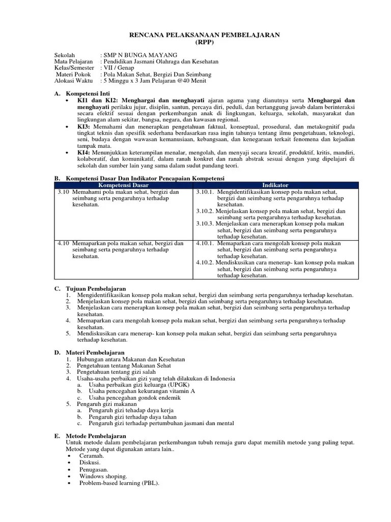 Buatlah Makalah Tentang Pola Makan Sehat Bergizi Dan Seimbang