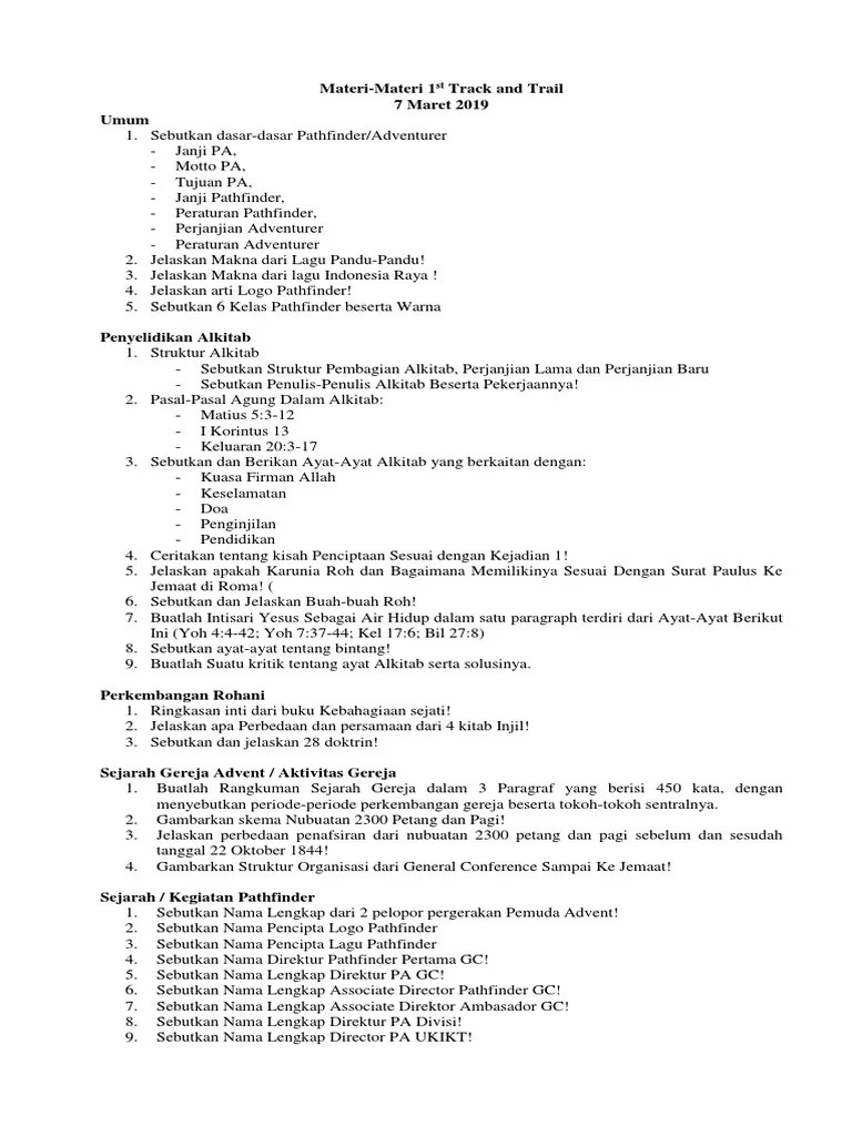 Materi Ke Peserta | PDF