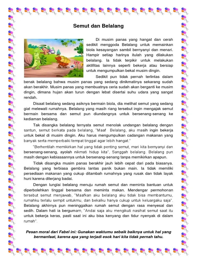 Semut Dan Belalang | PDF