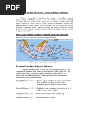 Jalur Gerakan Masuknya Tentara Jepang Ke Indonesia-2 | PDF