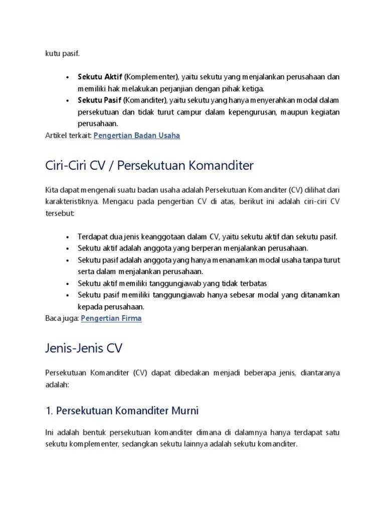 Sekutu Pasif Dan Sekutu Aktif Terdapat Pada Jenis Usaha – Rasanya
