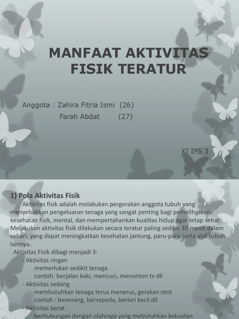 Manfaat Aktivitas Fisik Teratur | PDF
