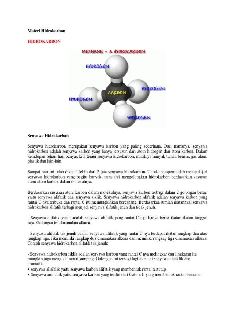 Materi Hidrokarbon | PDF