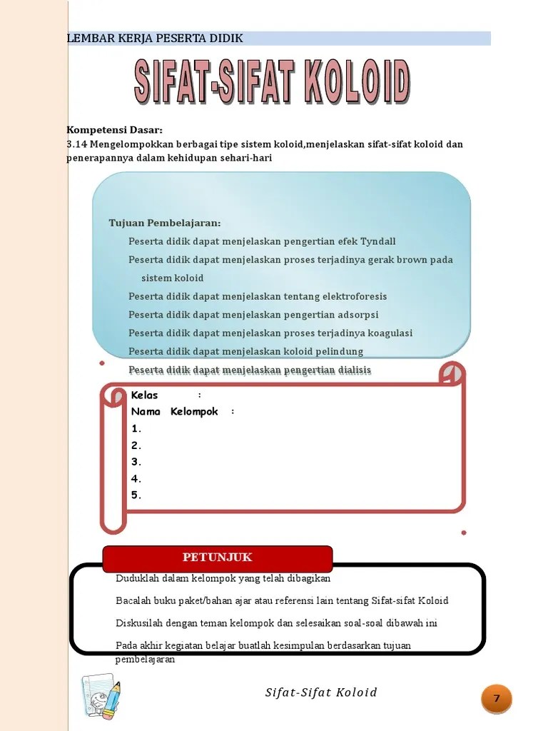 LKPD 2. Sifat-Sifat Koloid | PDF
