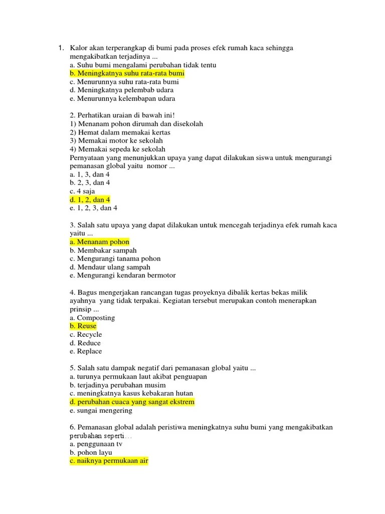 Contoh Soal Dan Jawaban Penamanasan Global | PDF