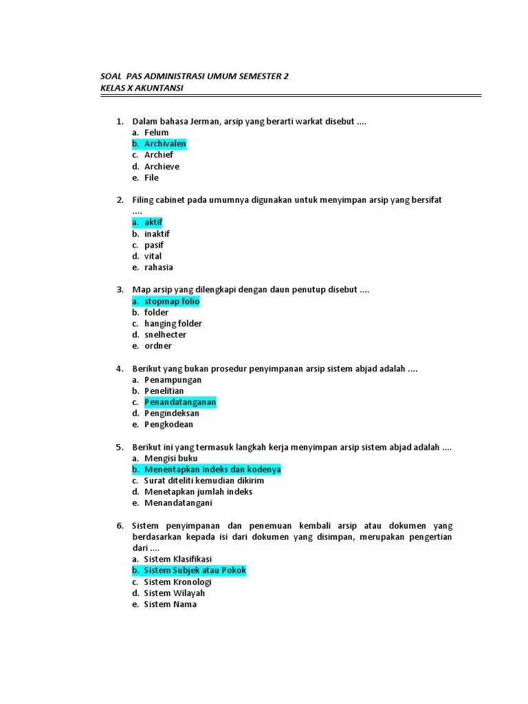 Pengertian Sistem Subjek Dalam Kearsipan