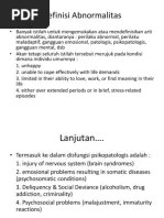 Pengantar Psikologi Abnormal | PDF