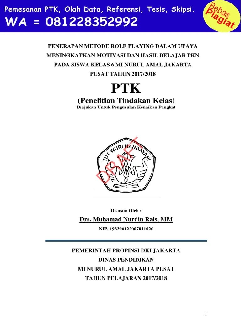 Penerapan Metode Role Playing Dalam Upaya Meningkatkan Motivasi Dan Hasil  Belajar PKN Pada Siswa Kelas 6 | PDF