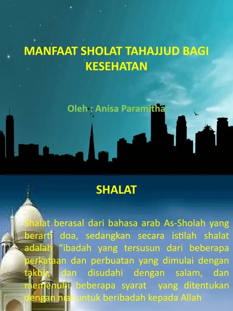 Manfaat Sholat Tahajjud Bagi Kesehatan | PDF