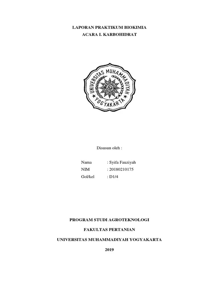 Laporan Praktikum Biokimia | PDF