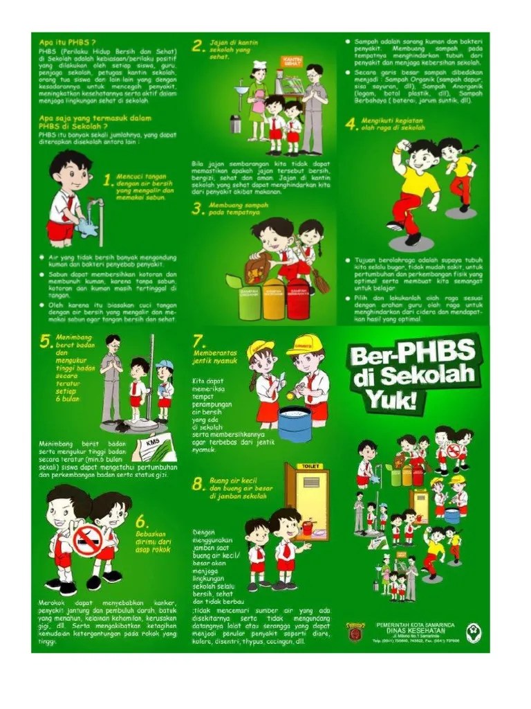 20+ Inspirasi Poster Phbs Di Sekolah Pdf - The Light of Karen