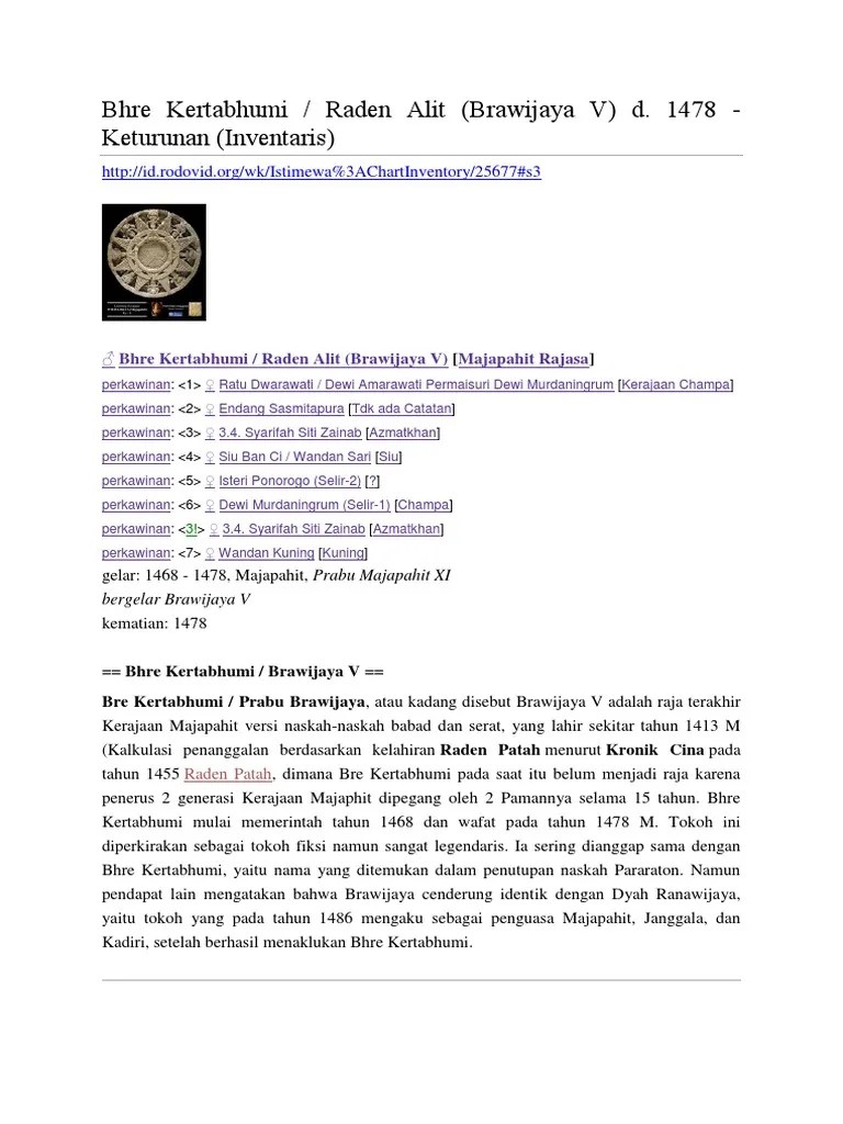 Bhre Kertabhumi | PDF