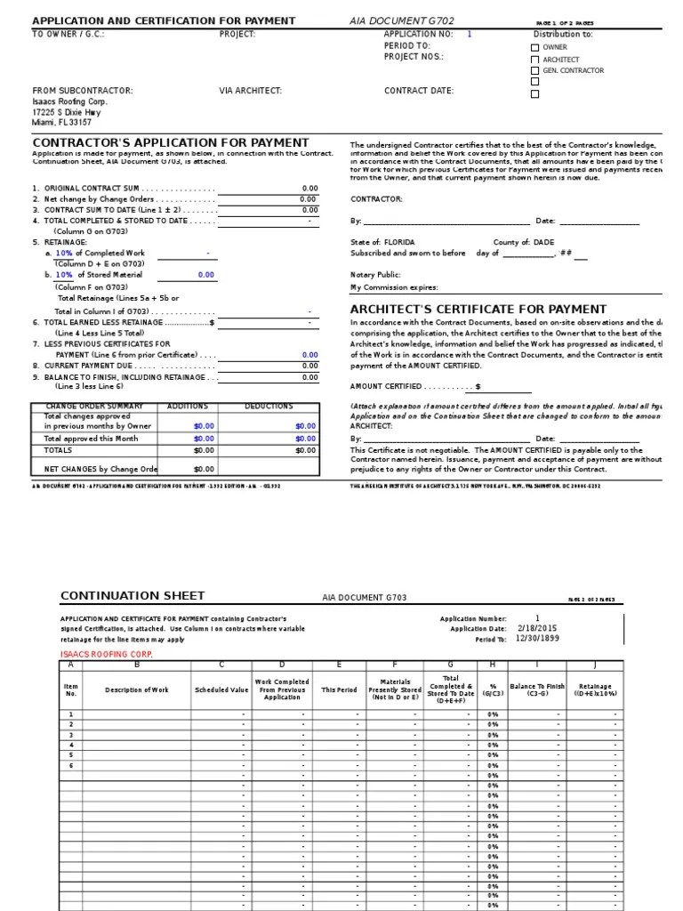 Aia Invoice Template Free Sample, Example & Format Templates Free