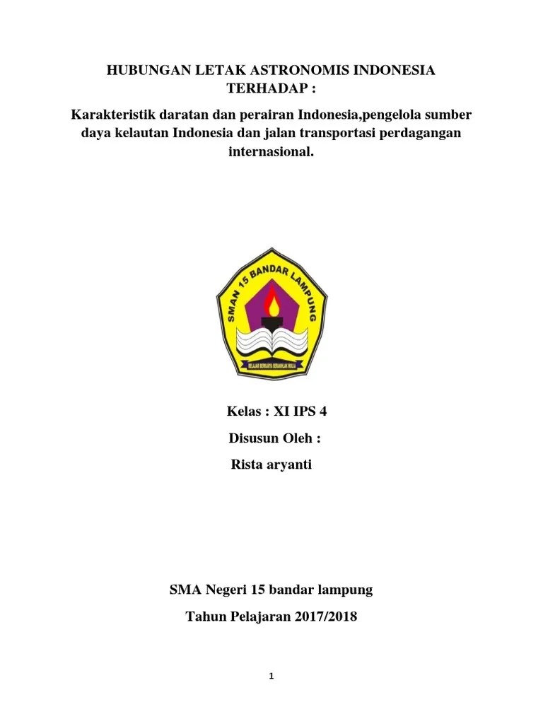 Makalah Geografi Kelas XI | PDF