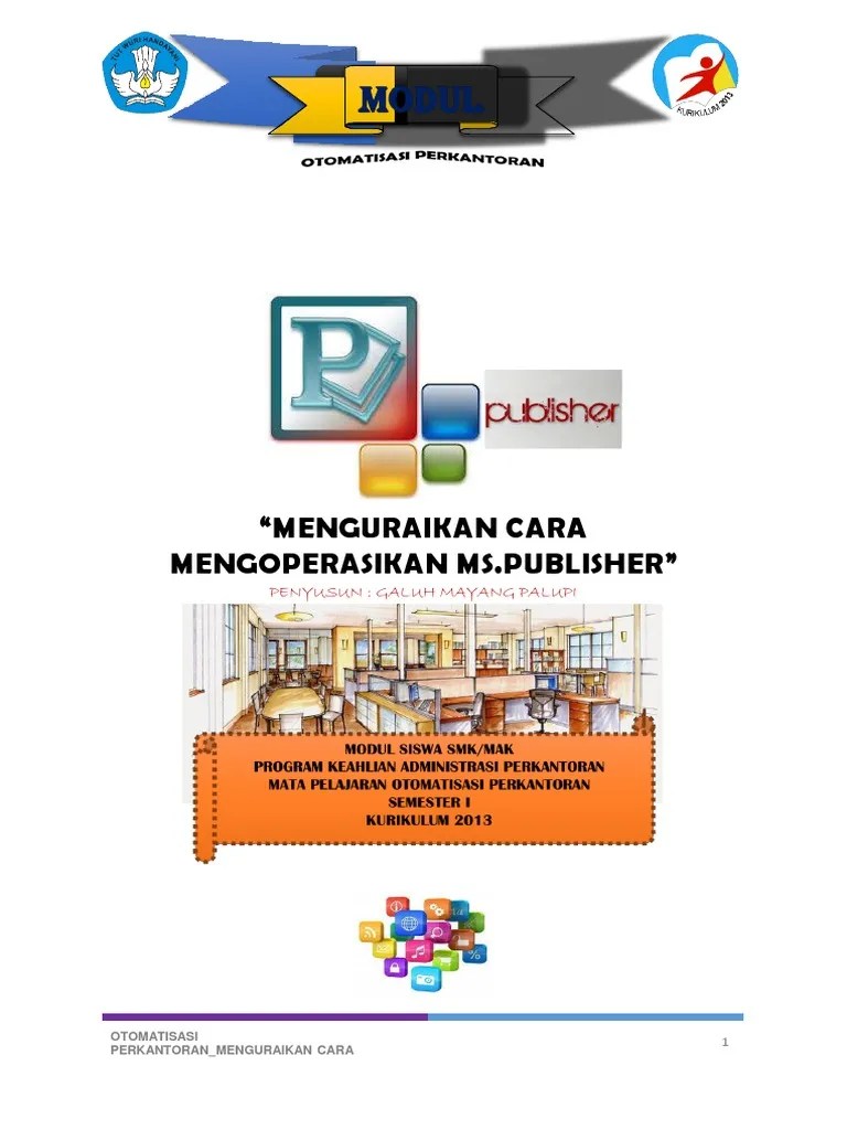 Cara Mengoperasikan Publisher | PDF