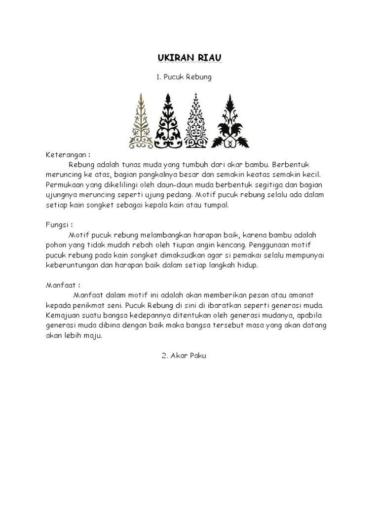 Ukiran Riau | PDF