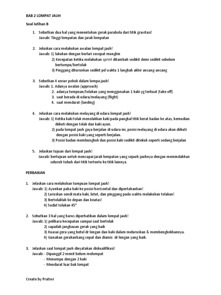 Sebutkan Teknik Dasar Lompat Jauh Gaya Berjalan Diudara - Seputar Jalan