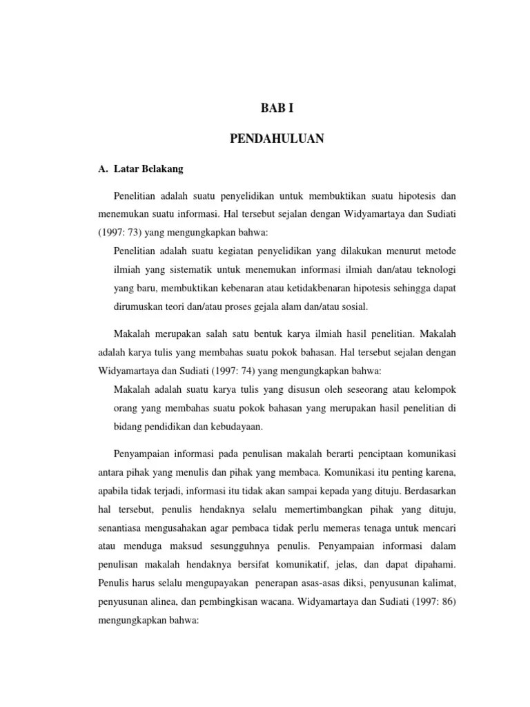 Contoh Makalah Penyuntingan | PDF
