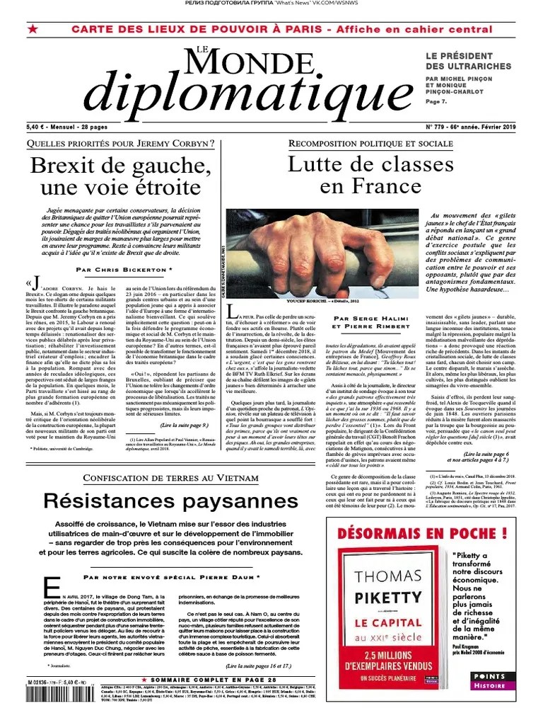 Le Monde Diplomatique - 02 2019 | PDF | Médicaments | France
