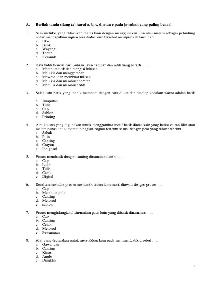 Sebelum Memulai Proses Membatik Diatas Kain Mori Diawali Dengan Proses –  Tulisan