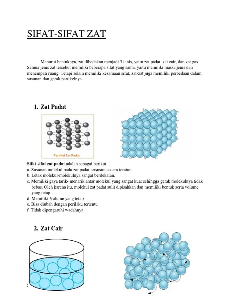 Sifat Sifat Zat | PDF