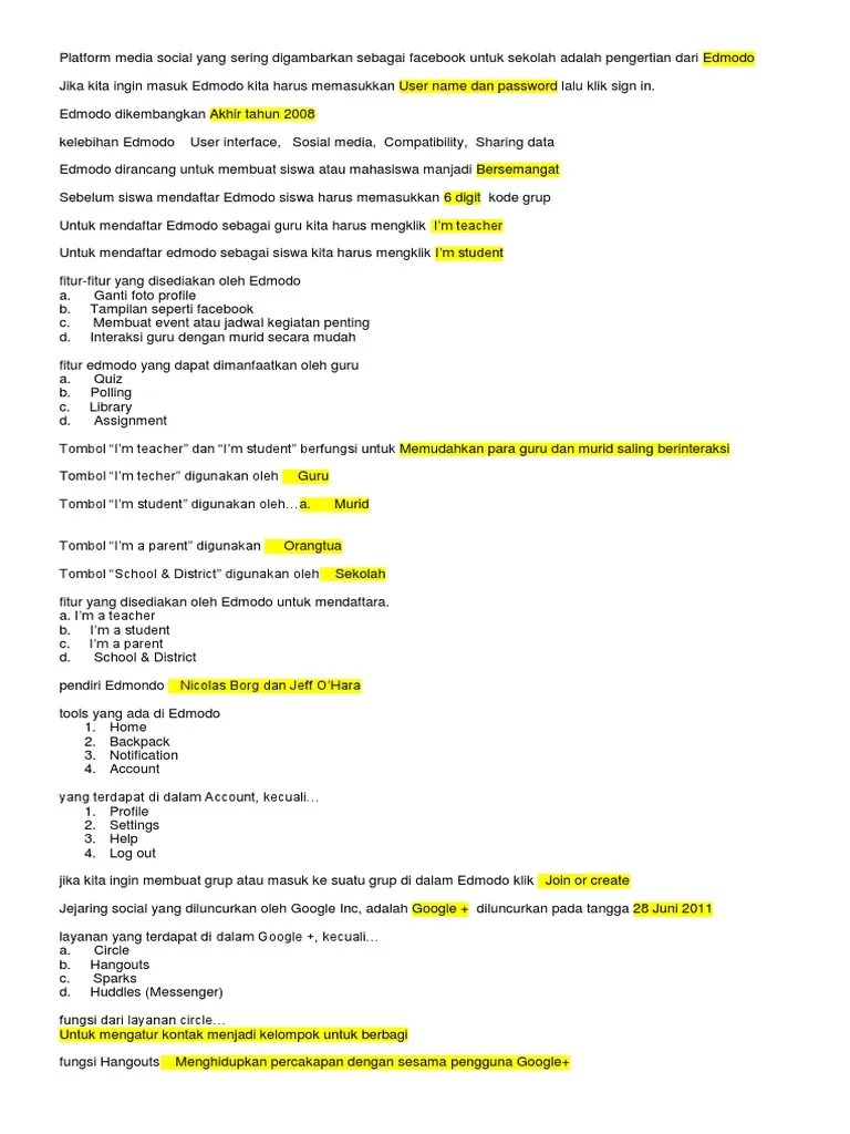 Kisi Kisi Ke Anak Uas X Ganjil 16-17 | PDF