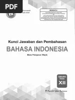 01 Kunci PR Bahasa Indonesia 12 Edisi 2019 | PDF