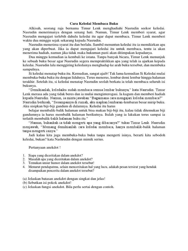 Cara Keledai Membaca Buku | PDF