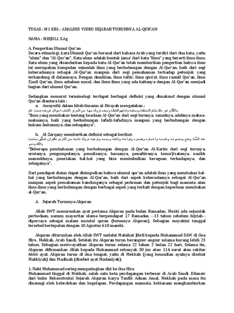 Buku Tentang Sejarah Turunnya Al Quran – Berbagai Buku