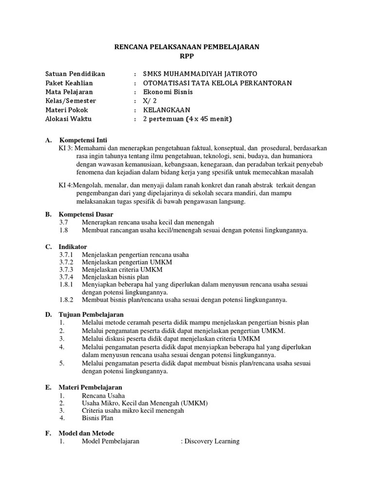RPP Eb Otkp - KD 3.9-4.9 | PDF