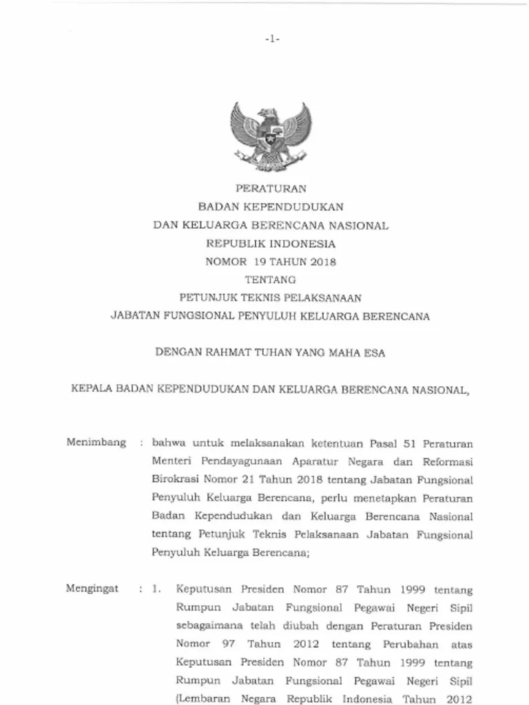 Perban No 19 Tahun 2018 PDF | PDF