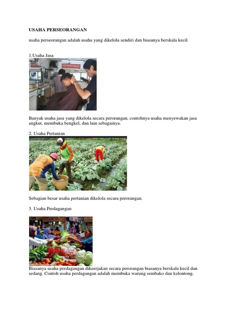 Kliping Mengenai Jenis Jenis Usaha Yang Dikelola Perorangan – Coretan