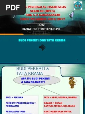 Budi Pekerti&amp;tata Krama | PDF