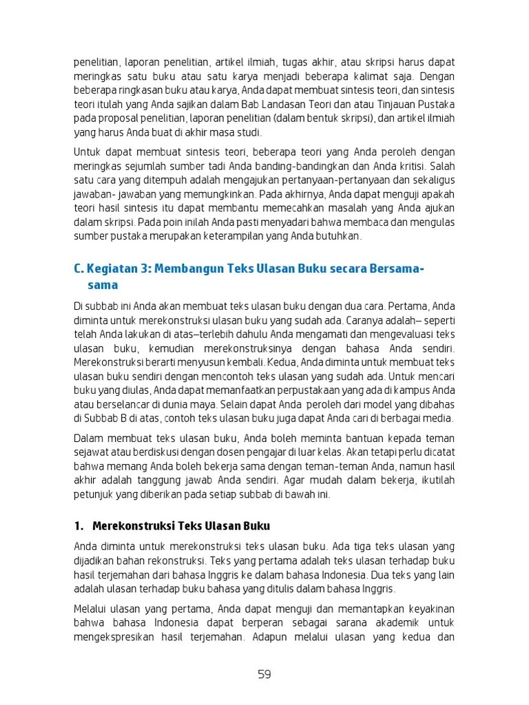 Membangun Teks Ulasan Buku Secara Bersama - Sama | PDF