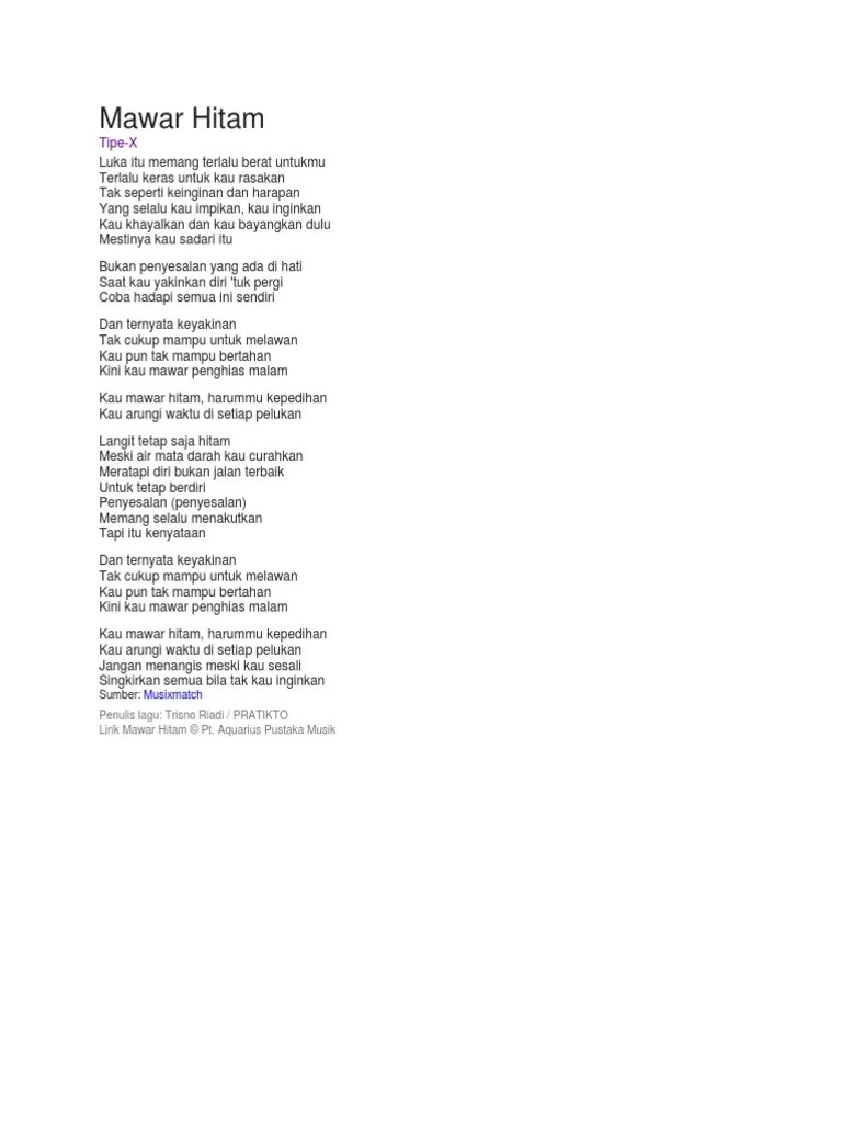 Tipe-X Mawar Hitam | PDF