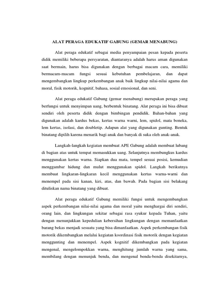 Alat Peraga Gabung | PDF